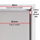 image 2 of FURNISHED Blackout Roller Blind with Black Glitter Trim and Red Bow Trimmable Window Shade | Red | Red | (W) 90cm x (L) 210cm