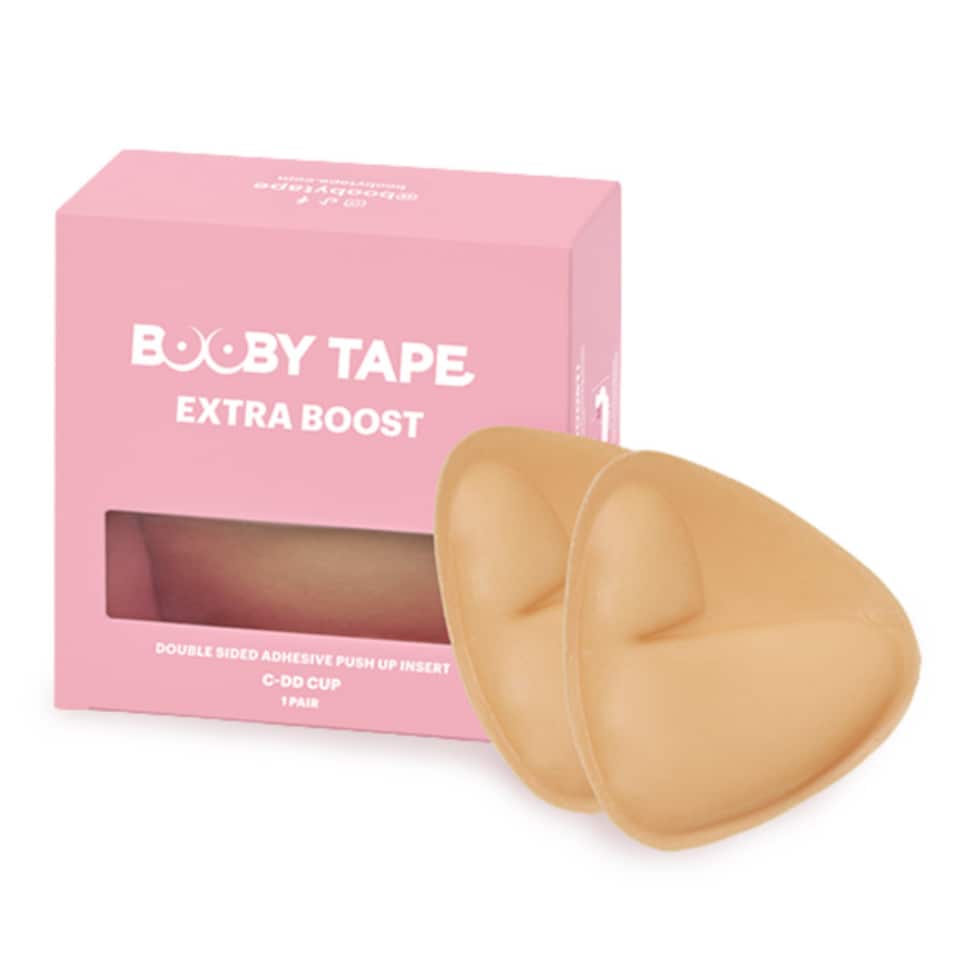 image 1 of Booby Tape C-DD Breast Cup Extra Boost, Double Sided Adhesive Push Up Inserts for Fuller Bust, Provides All-Day Support and Comfortable Wear, Waterproof and Reusable, Lifts Up to 2 Cup Sizes