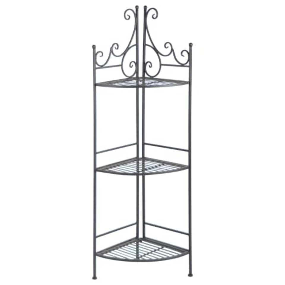 image 1 of Quarter Corner Folding Garden Etagere Multi