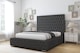 image 2 of Sloomy Ambassador Graphite Dumfries Bed Frame With Mattress With 50"  Upholstered Headboard 2'6 Small Single