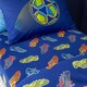 image 1 of Catherine Lansfield Bright Football Fitted Sheet | Blue | Navy Blue | Single