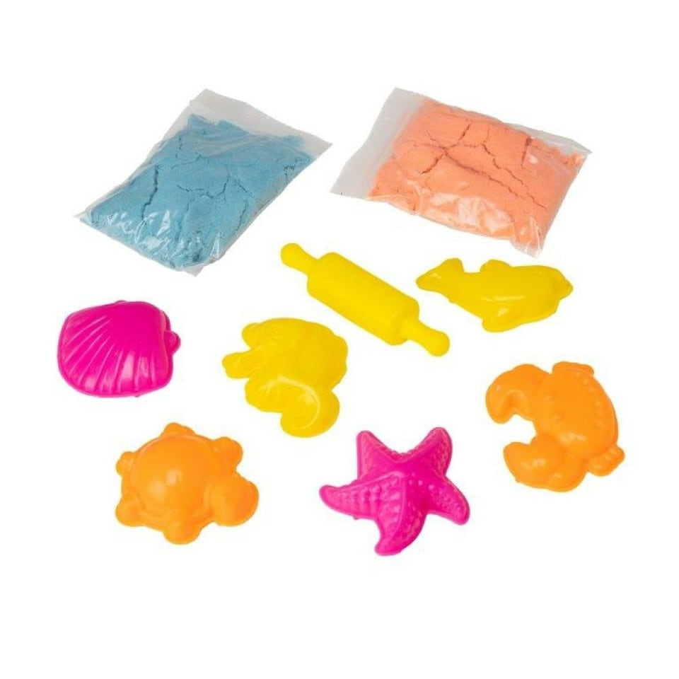 image 1 of Sea Life 10 Piece Play Sand in Carry Case