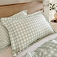 image 3 of Yard Barton Gingham Check Duvet Cover Set | Green | Eucalyptus | King | 1