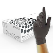 Unigloves Black Pearl Box of 100 Nitrile Gloves
