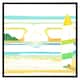 image 2 of Surf board on beach (Picture Frame) White | S