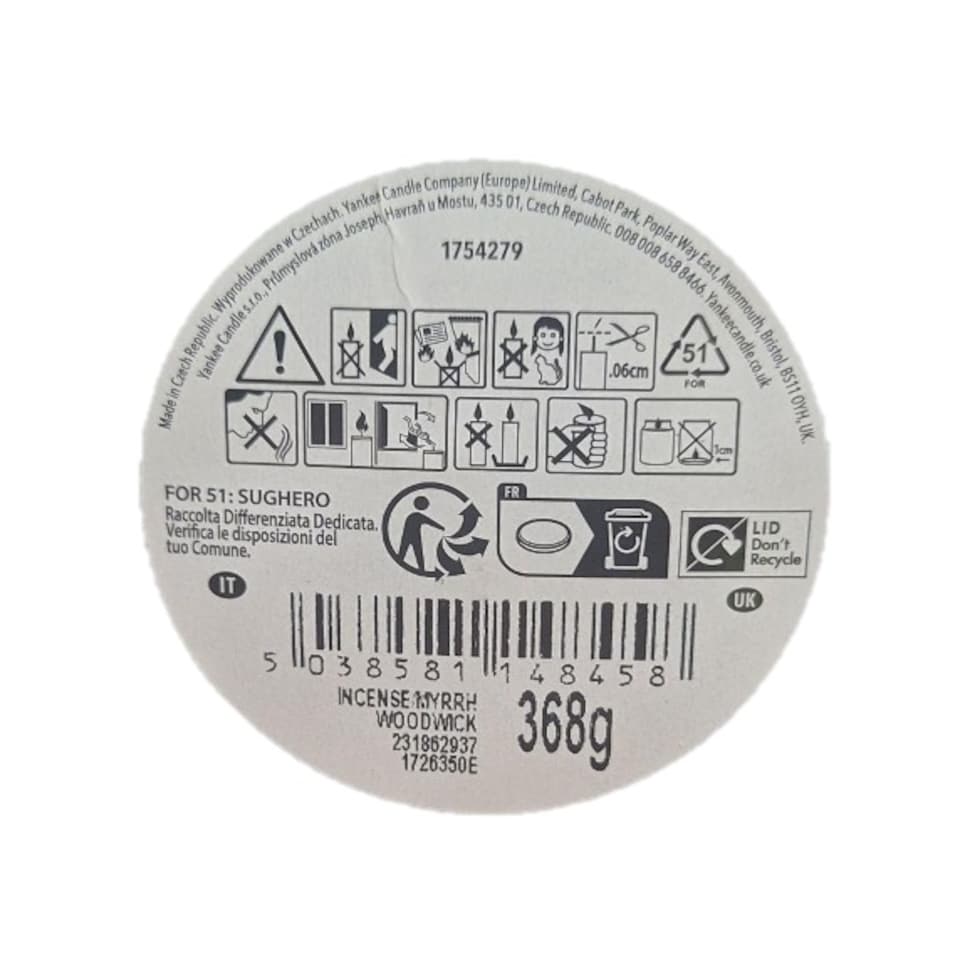 image 1 of WoodWick - Large Renew Candle - Incense & Myrrh