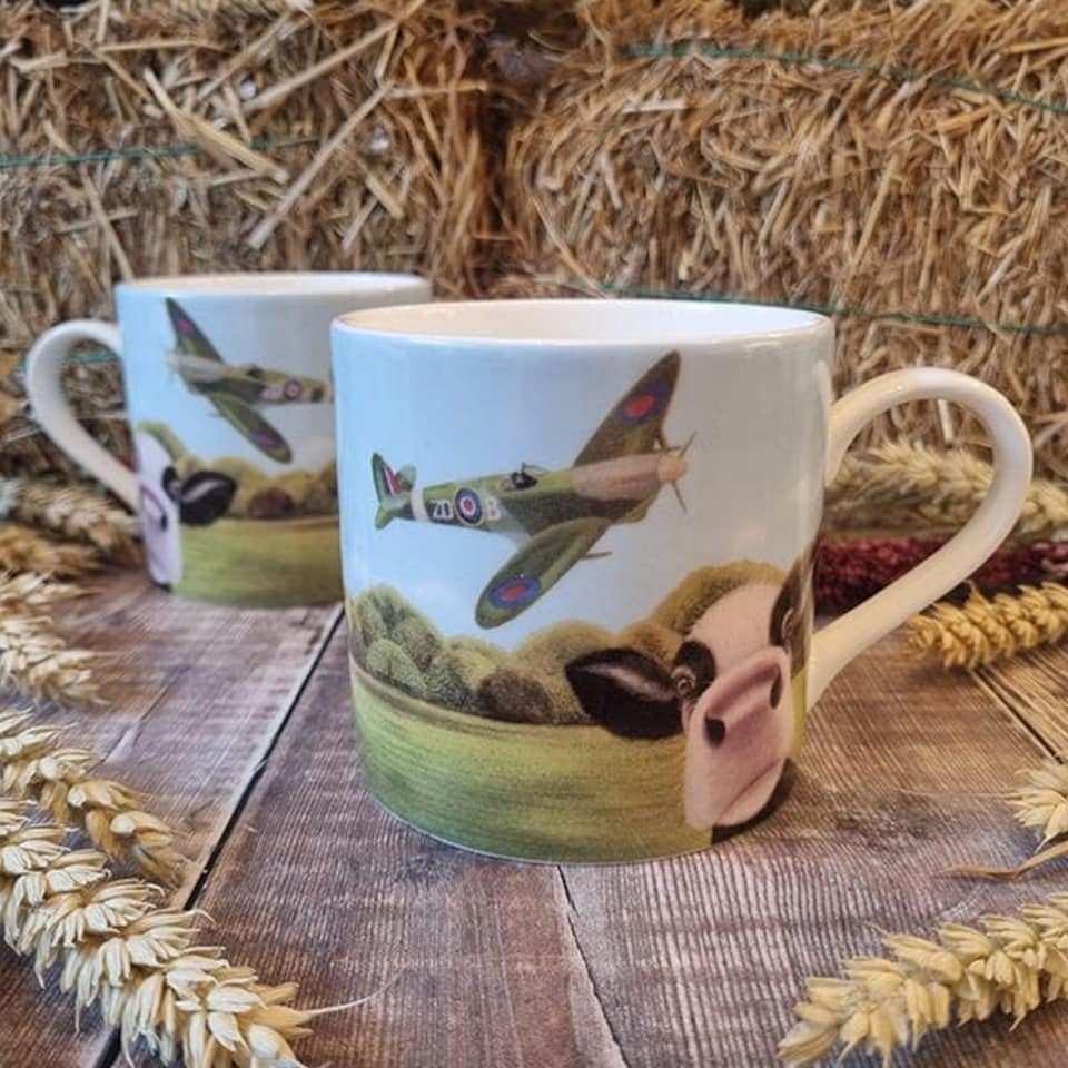 image 1 of Lucy's Farm Spitfire Moo Big Moo Mug