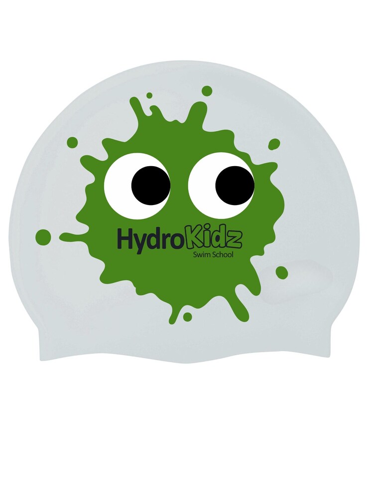 HydroKidz Children's Googly Eye Silicone Swim Cap