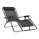 image 2 of Mountain Warehouse Reclining Chair with Padded Head Cushion Outdoor Furniture Black