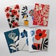 image 3 of Floral Greeting Art Cards Classic Garden Flower Artwork Set