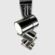 image 1 of ValueLights Modern 4 Way Straight Bar Ceiling Spotlight Fitting Black Chrome Finish | Black