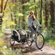 image 2 of HOMCOM 2 Seat Bike Trailer with 5 Point Harness, for 18+ Months, Black