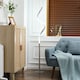 image 2 of HOMCOM Dimmable Floor Lamp for Living Room, Modern Spiral Standing Lamp with 3 Adjustable Brightness and Square Base, Silver