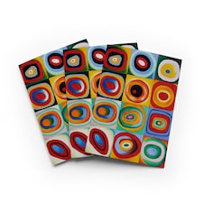 Wassily Kandinsky Colour Study Greeting Card Abstract Art Set of 3 Blank Inside
