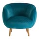 image 1 of Interiors by Premier Oscar Teal Fabric Chair