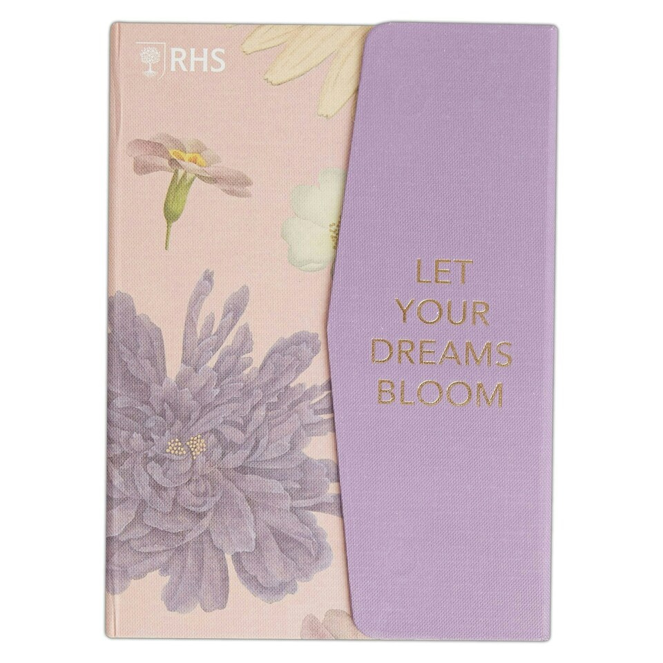 image 1 of RHS Magnetic Cover Notebook, Cottage Garden, Multicoloured, 20.8 x 15 x 1.8cm