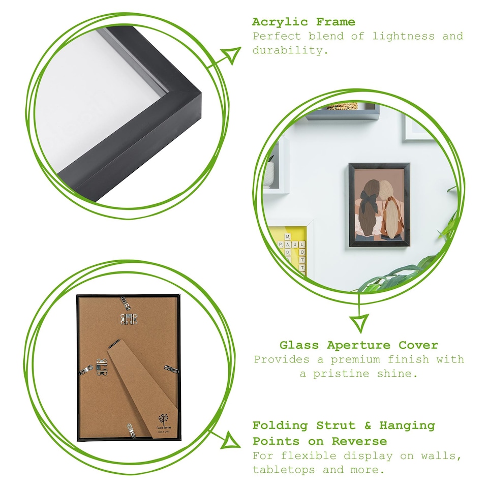 image 1 of Nicola Spring Photo Frame - 4" x 6" - White