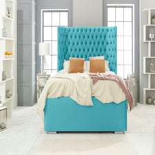 Philly Plush King Bed Frame - Teal