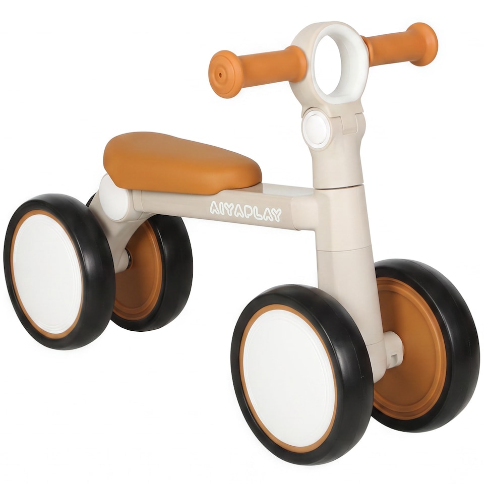 image 1 of AIYAPLAY Balance Bike Lightweight and Adjustable for 1–2 Years, Cream White