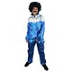 image 1 of Blue & Silver Shell Suit Costume Blue | XL