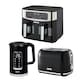 image 1 of GEEPAS 1.7L Digital Electric Kettle 2 Slice Bread Toaster & 9L Dual Zone Air Fryer Kitchen Combo Set