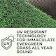 image 10 of 7mm Artificial Grass - 4m x 4m - Budget Fake Lawn Astro Turf | Green | 4m x 4m | 1