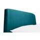 image 4 of Premium - Teal Velvet Curved Bed Frame - Double 4ft 6" (135cm)