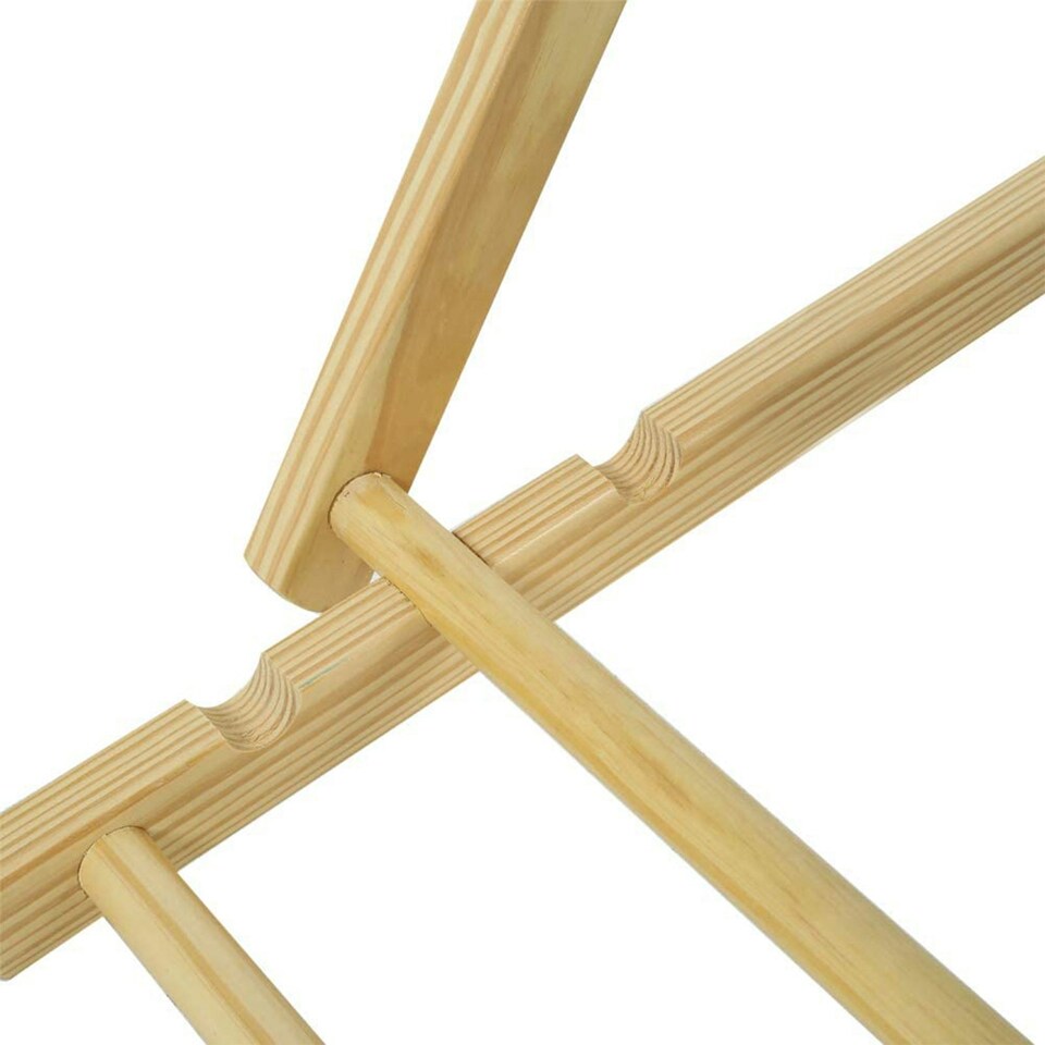 image 1 of Wooden Folding Deck Chair for Garden, Beach, or Patio | Blue