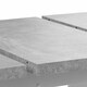 image 5 of Extendable Dining Table White Pedestal V Leg Concrete Marble Grey Stone Effect Top 120-160cm Modern Kitchen 6 8 Seater  - Bai