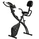 image 9 of HOMCOM 2-In-1 Folding Exercise Bike with 8-Level Magnetic Resistance Black