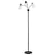 image 1 of HOMCOM Tree Floor Lamp with 3 Adjustable Light, Industrial Standing Lamp, Black