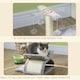 image 9 of PawHut Cat Tree Tower, Rotatable Top Bar, Sisal Post, Tunnel, Balls, Grey