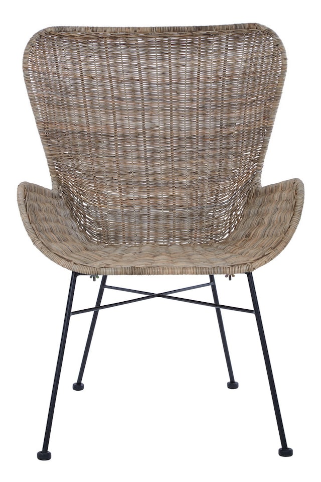 image 1 of Manado Curved Design Natural Rattan Chair