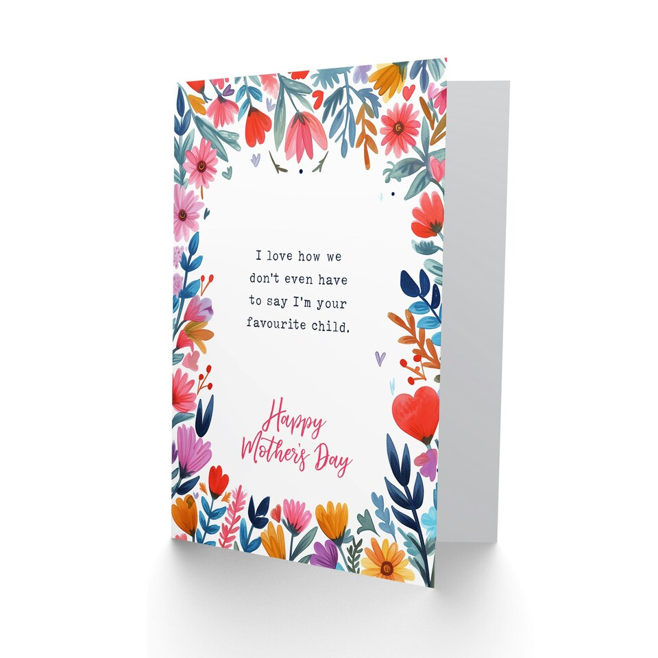 image 1 of Mothers Day Card Favourite Cheeky Fun Funny Mum Card