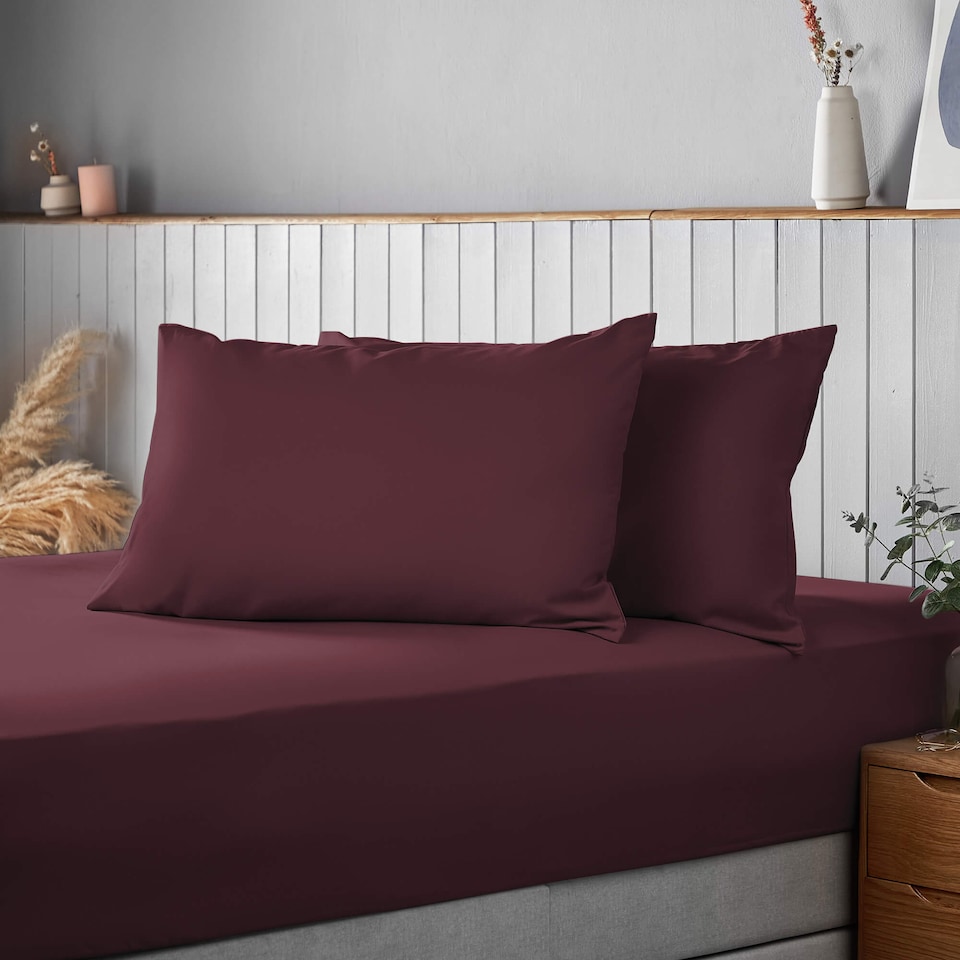 image 1 of Silentnight Supersoft Berry Pillowcase Pair