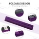 image 5 of HOMCOM 2.4m Balance Beam Trainer Fold Performance Gymnastics, Purple
