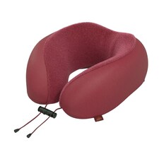 CabinZero Classic Travel Pillow, Memory Foam Neck Pillow for Airplane & Travel | Red | MARRAKECH