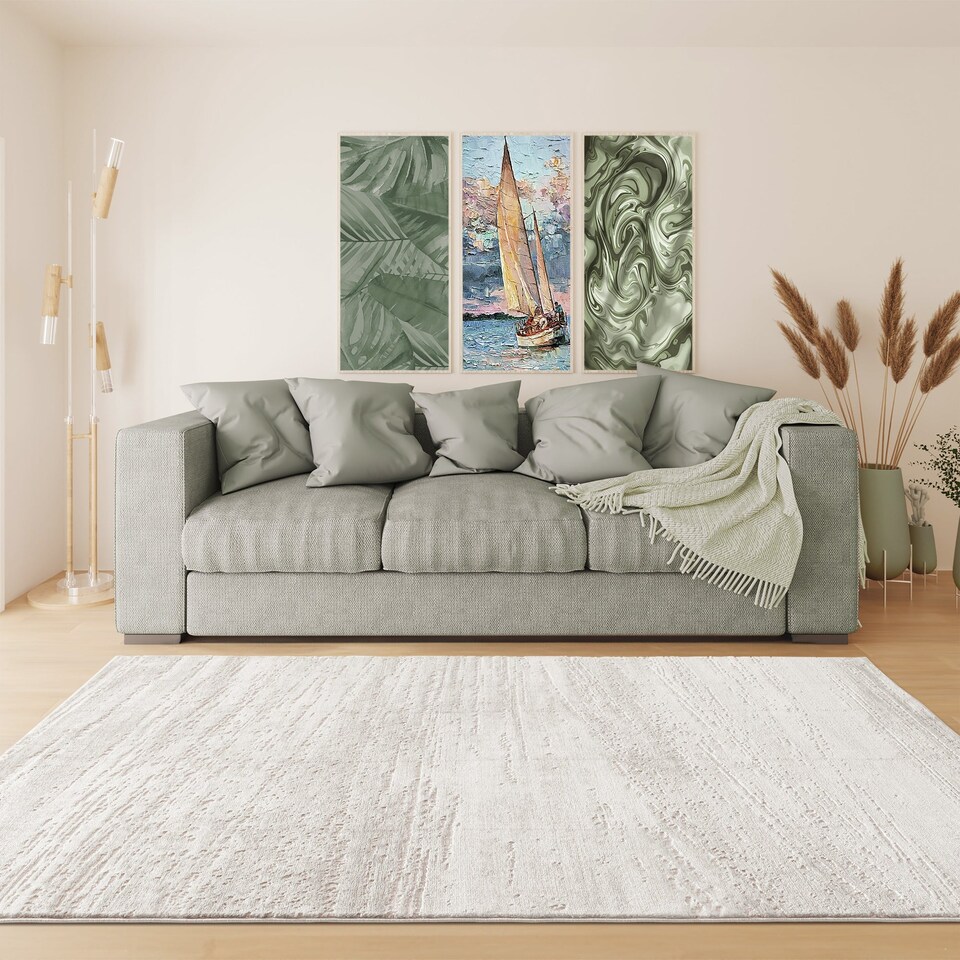 image 1 of RUGLENZA HOME - INTERNO AREA RUG - 12 MM - BEIGE BRUSHED - 200 x 290 CM