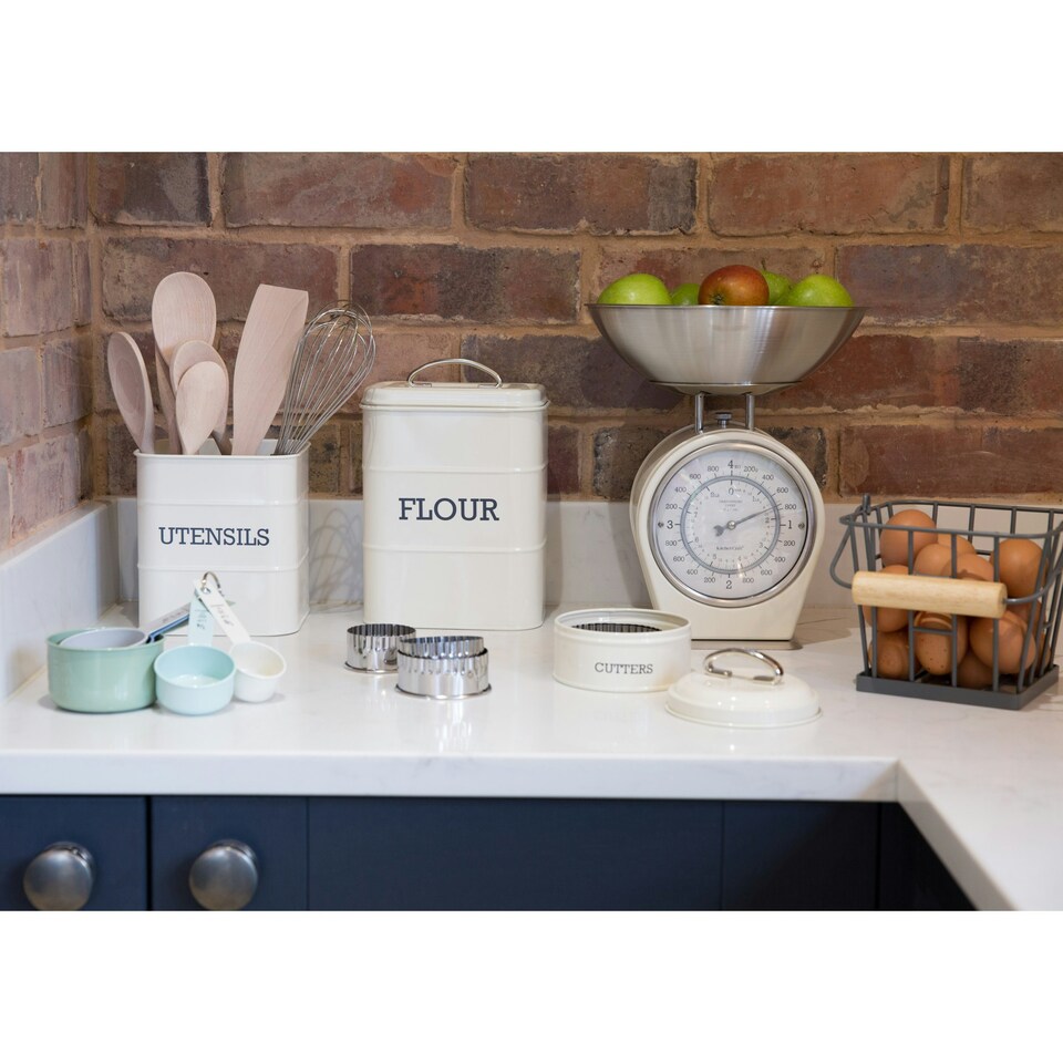 image 1 of KitchenCraft Utensil Pot Cream Metal