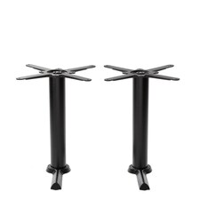 Black Cruciform Table Base - Twin - Height - 730 mm Black
