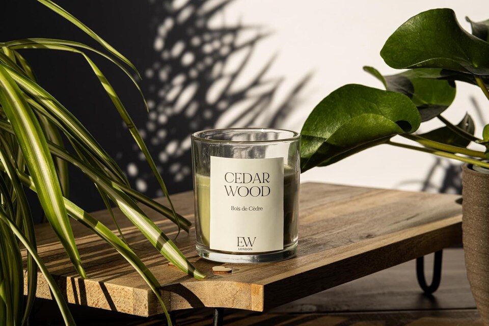 image 1 of Marco Paul Cedarwood Scented Glass Candle 8cm