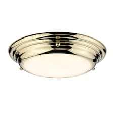 Welland 1 Light Mini LED Flush Light - Polished Brass