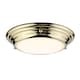 image 1 of Welland 1 Light Mini LED Flush Light - Polished Brass