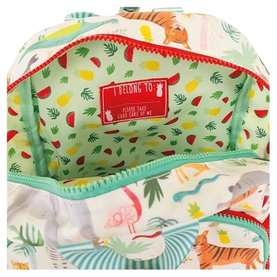 image 1 of Floss & Rock Children's Backpack - Jungle Animal | Multi