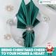 image 5 of 1pc Sunburst Motif Pearl Napkin Rings with Diamante Rhinestones