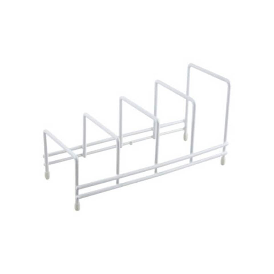Apollo White Wire Plate Rack White