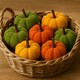 image 2 of Marco Paul Pack of 7 Plush Pumpkin Autumn Decor