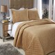 image 4 of Banbury Bedspread Ochre Yellow | Yellow