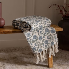Paoletti Delphine Printed 100% Cotton Throw