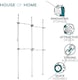 image 5 of House of Home Telescopic Clothes Rail Double Wardrobe Hanging Rack Adjustable Storage Black